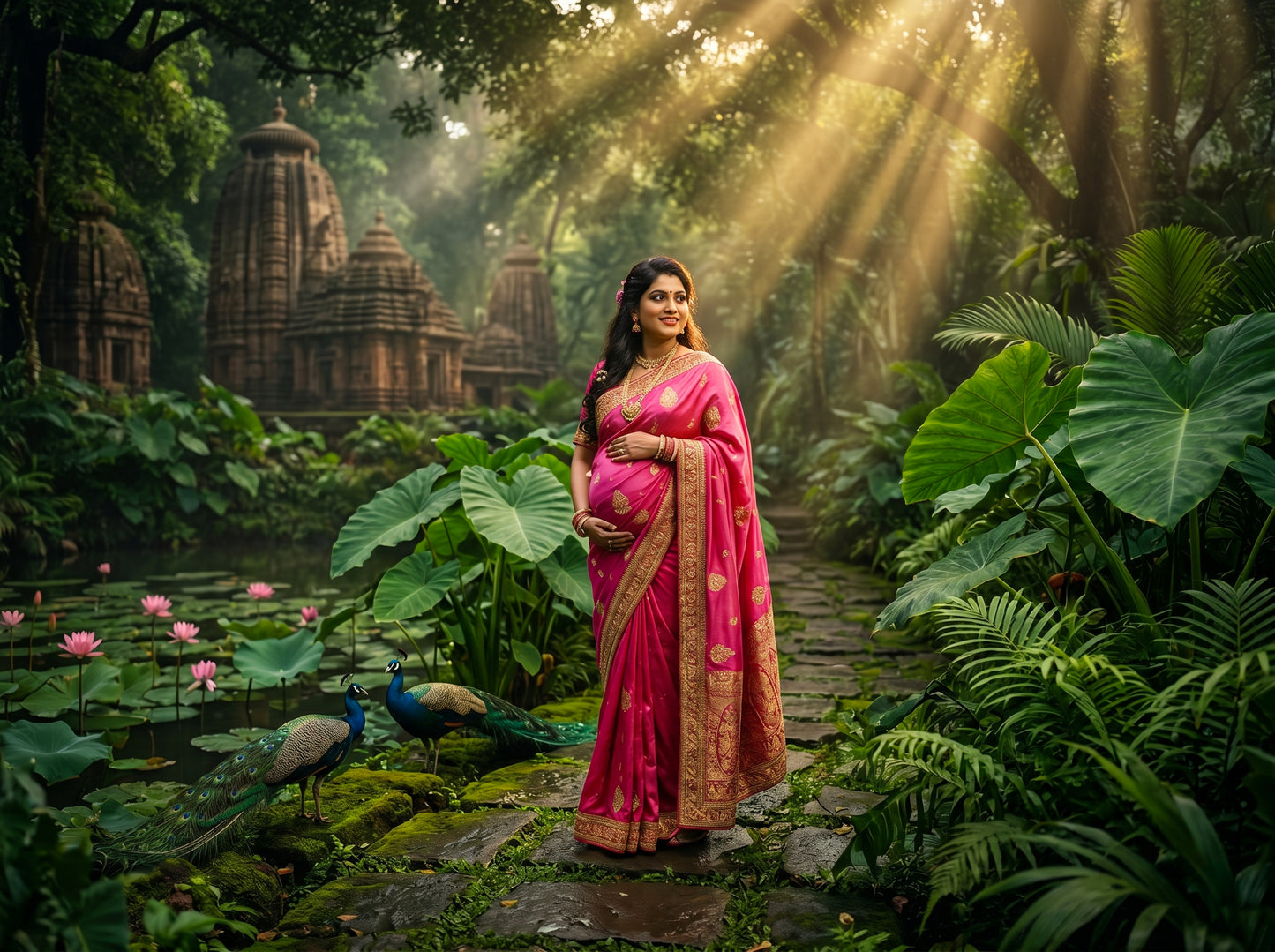 Green Jungle Digital Backdrop Set