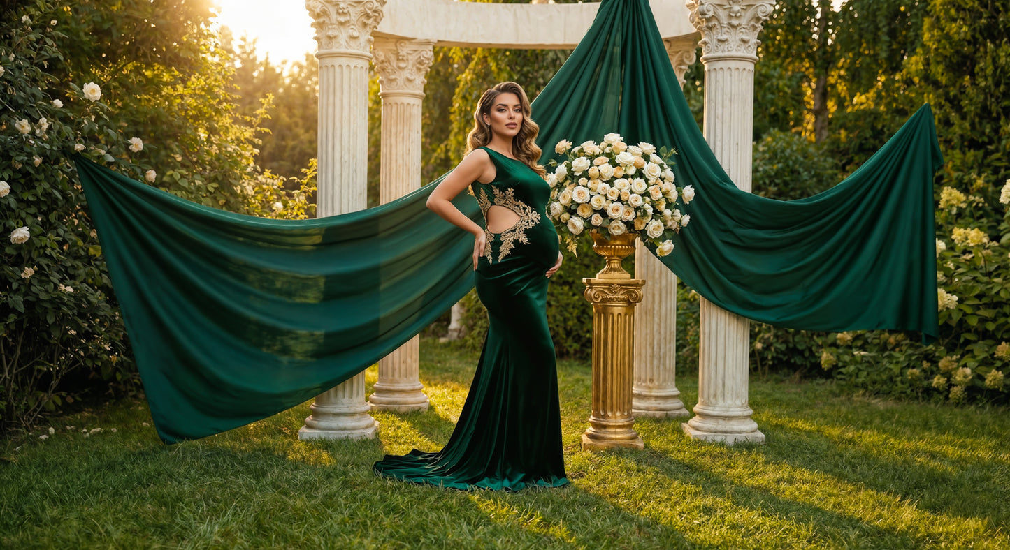 Glam Drapes Digital Backdrop Set