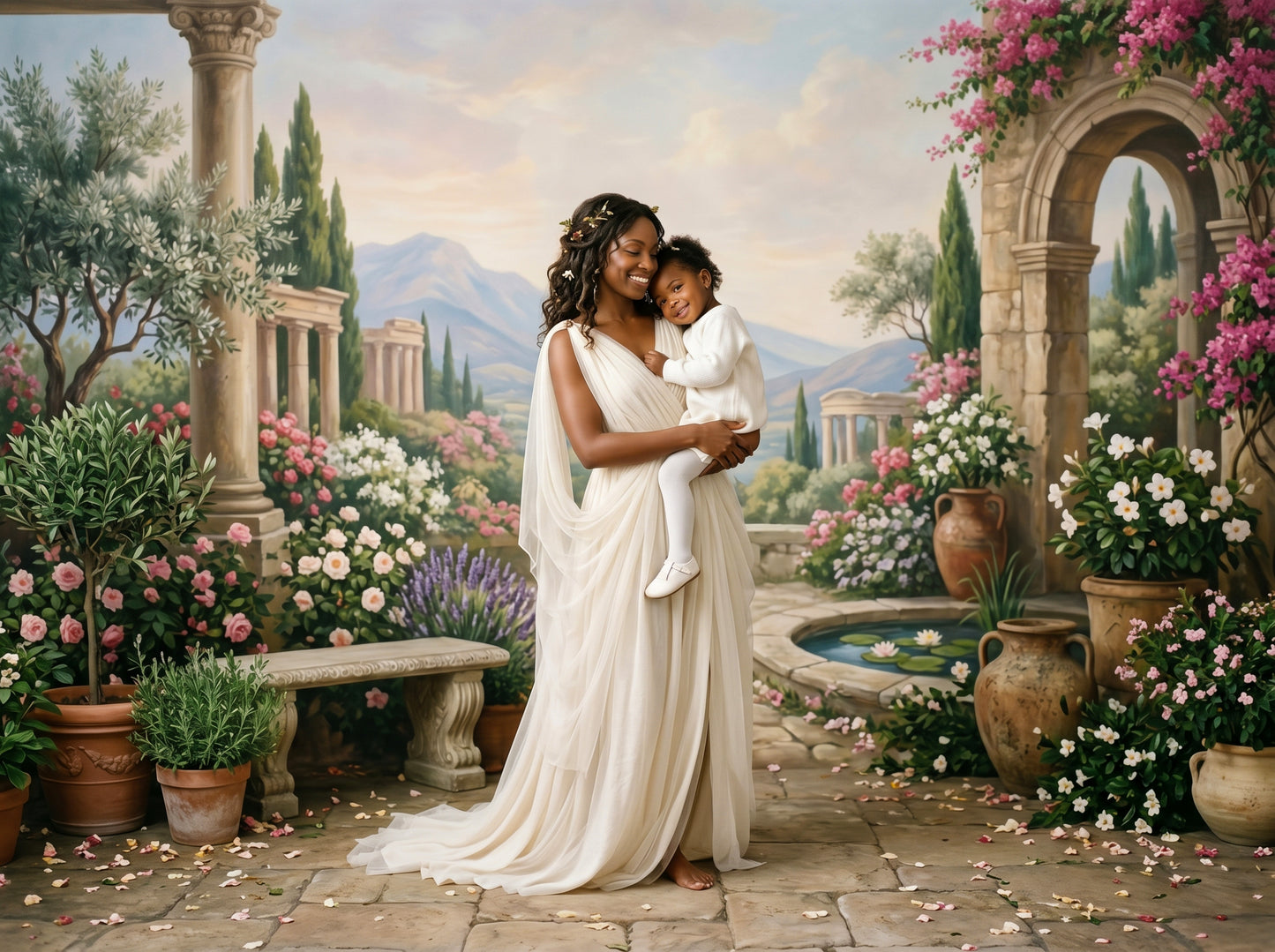Grecian Landscape Digital Backdrop Set