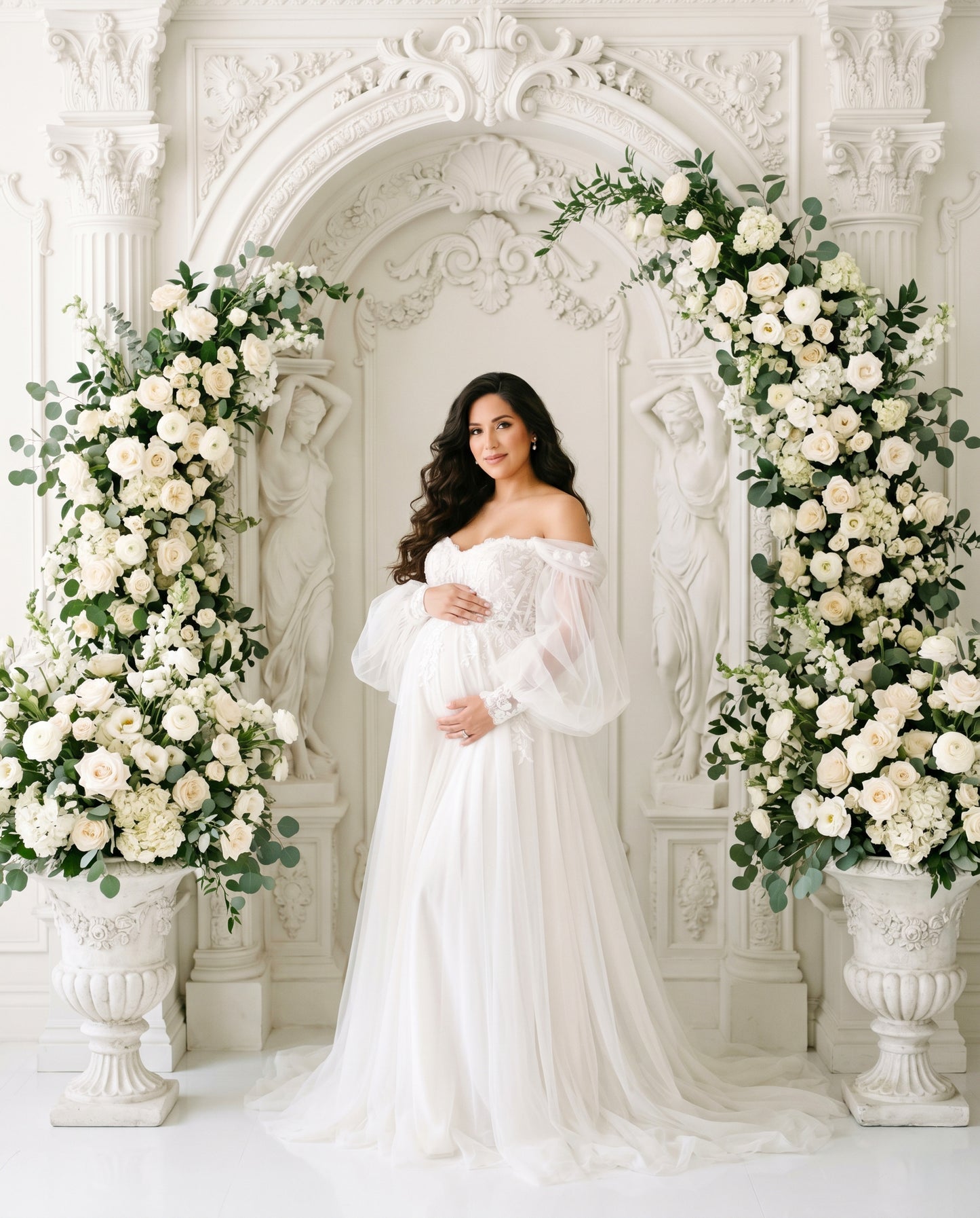 Floral Stone Digital Backdrop Set