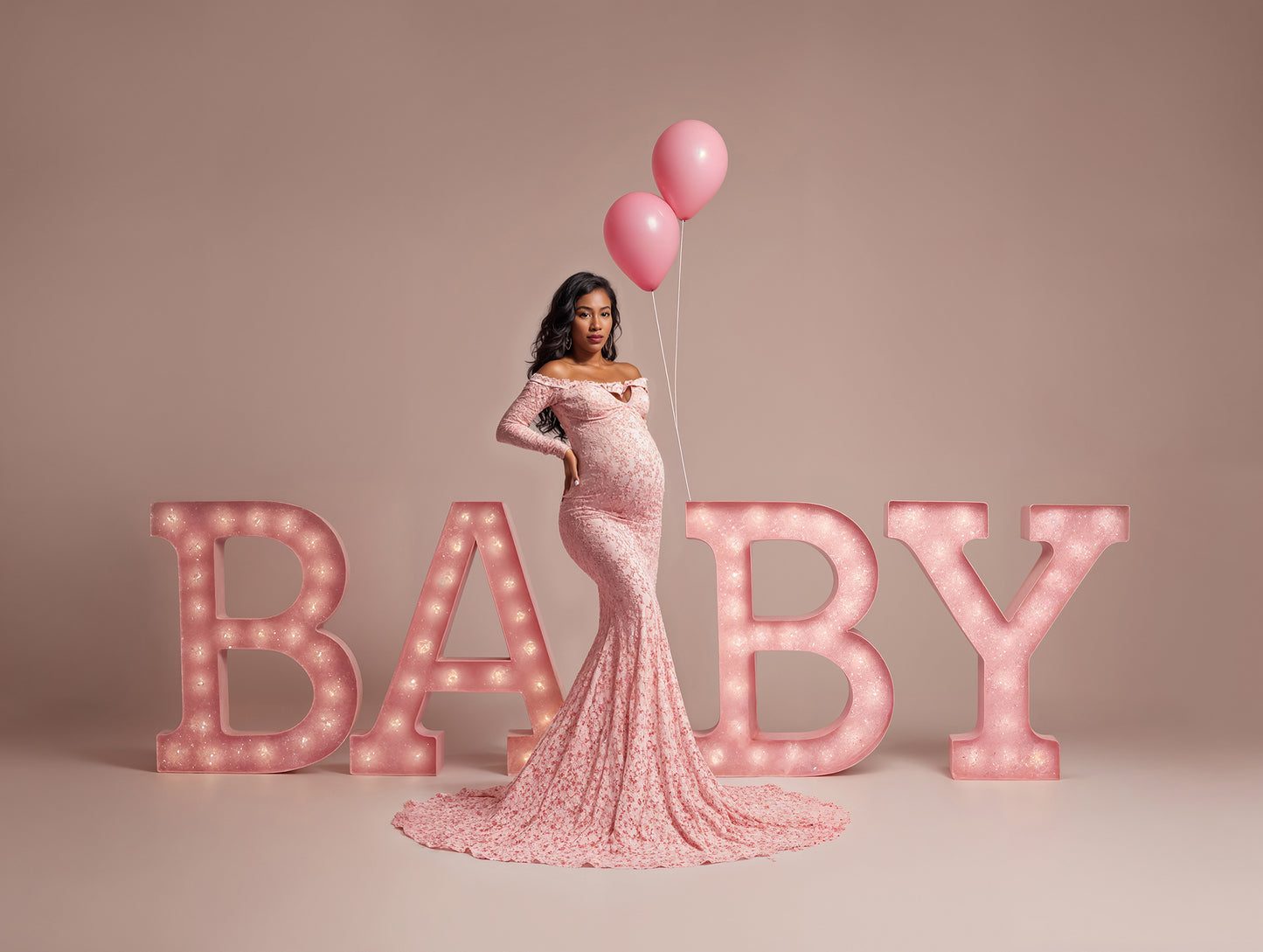 Baby Sign Colors Digital Backdrop Set