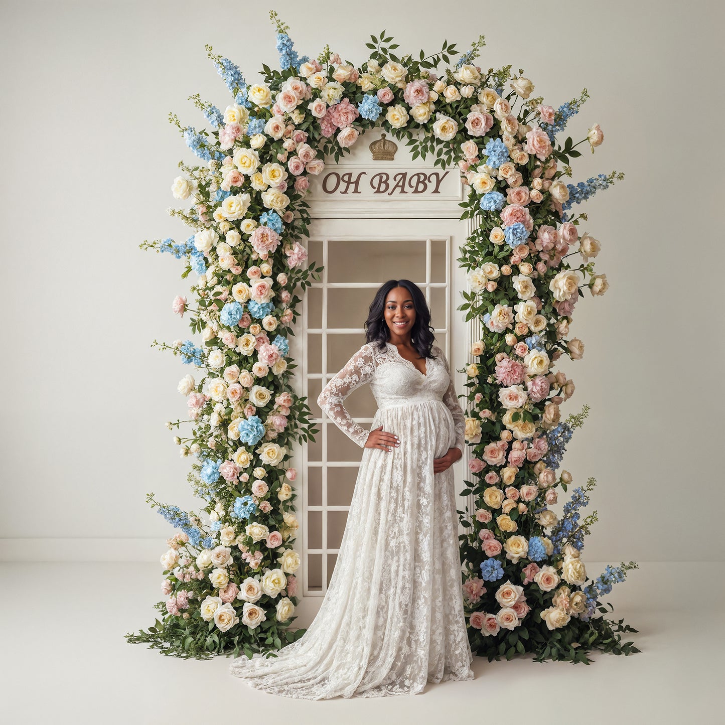 Baby Phone Digital Backdrop Set