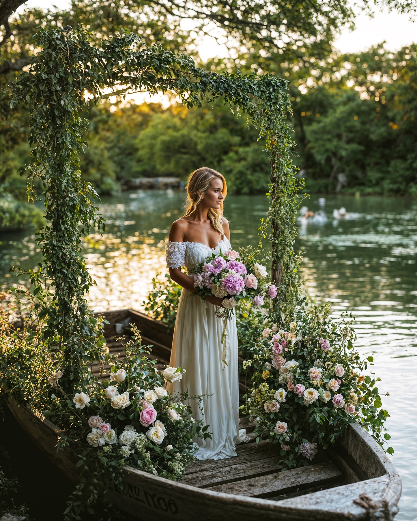 Boat of Roses Digital Backdrop Set