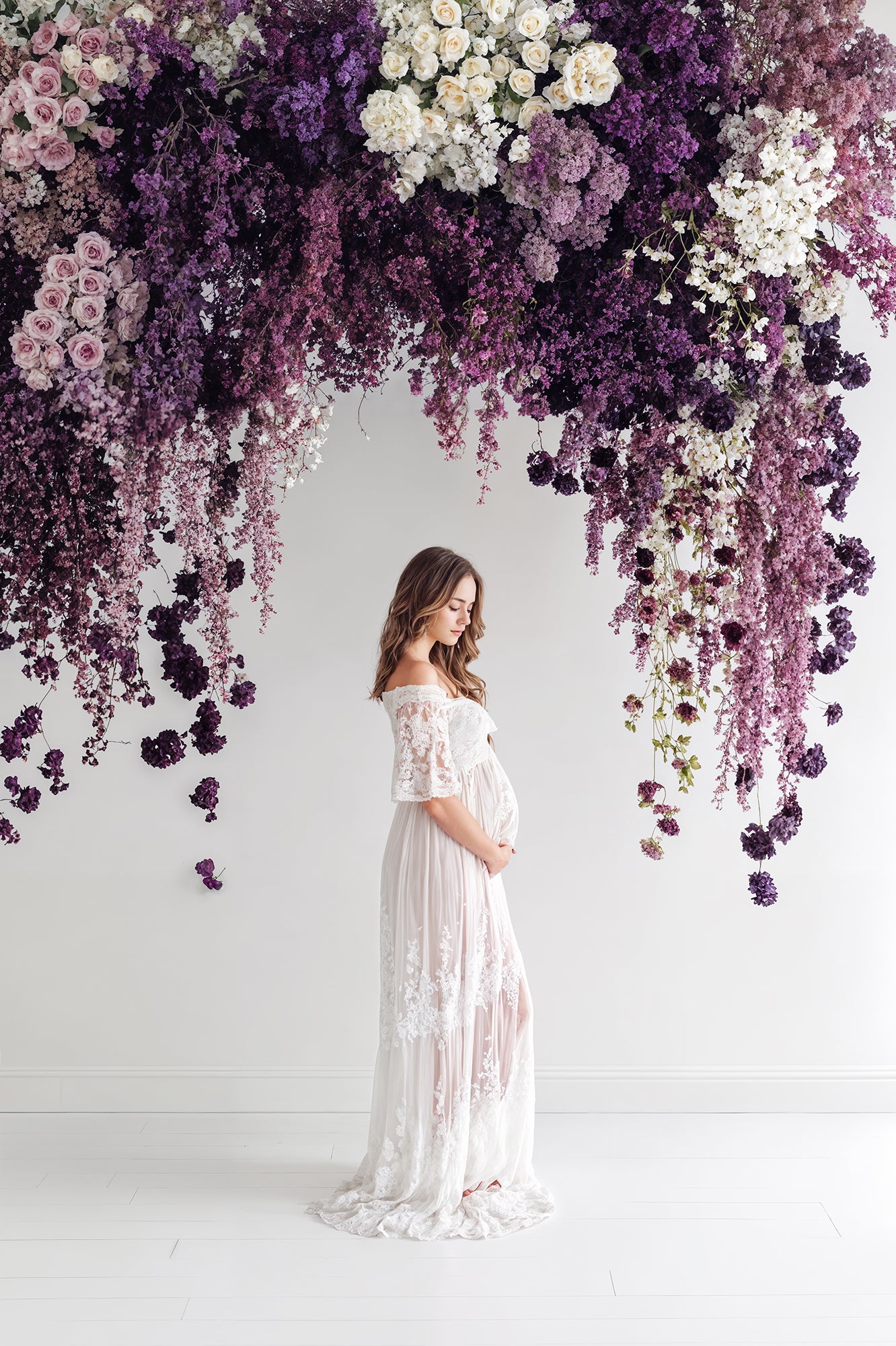 Airy Purple Digital Backdrop Set