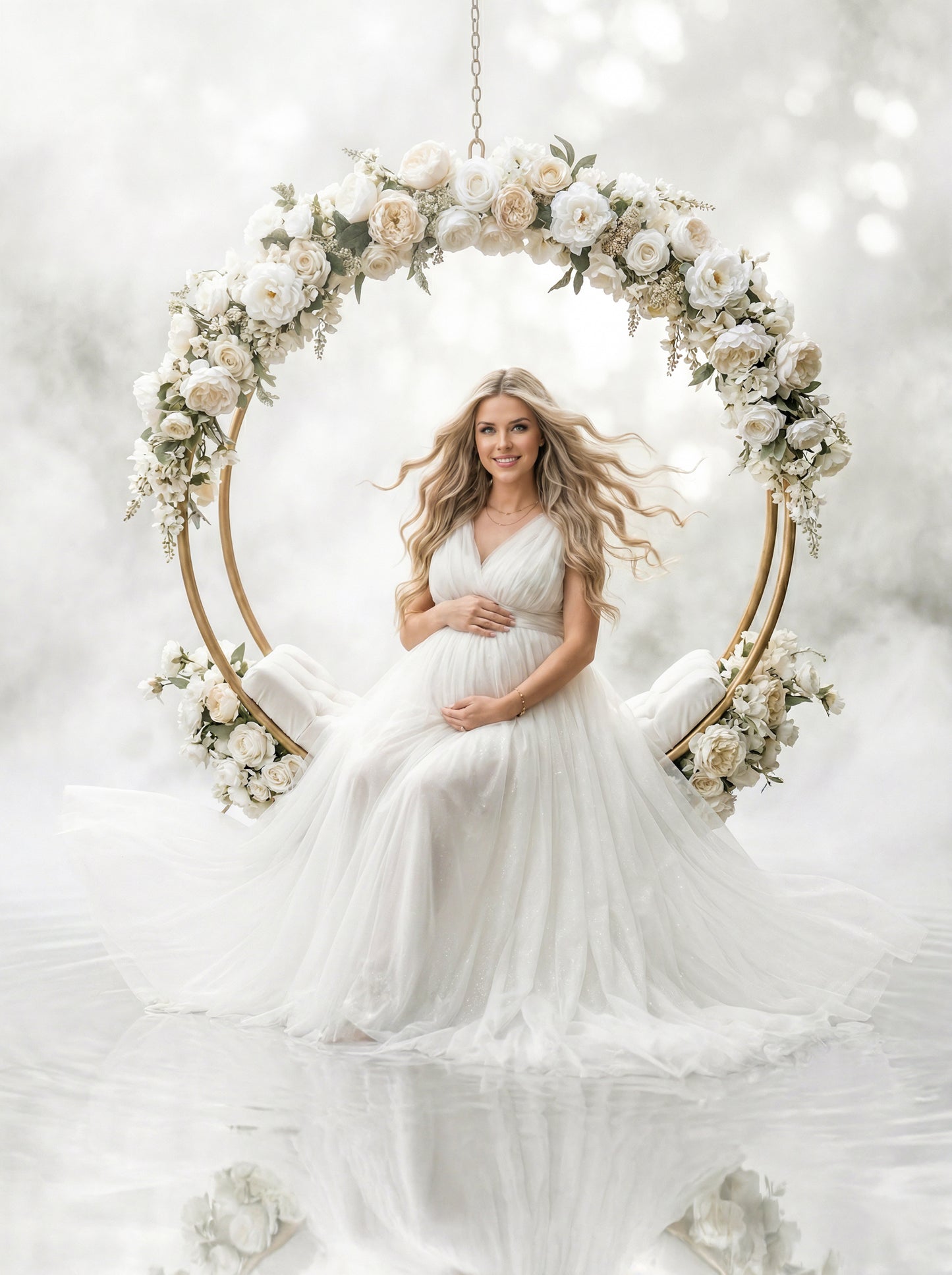 Floral Rings Digital Backdrop Set