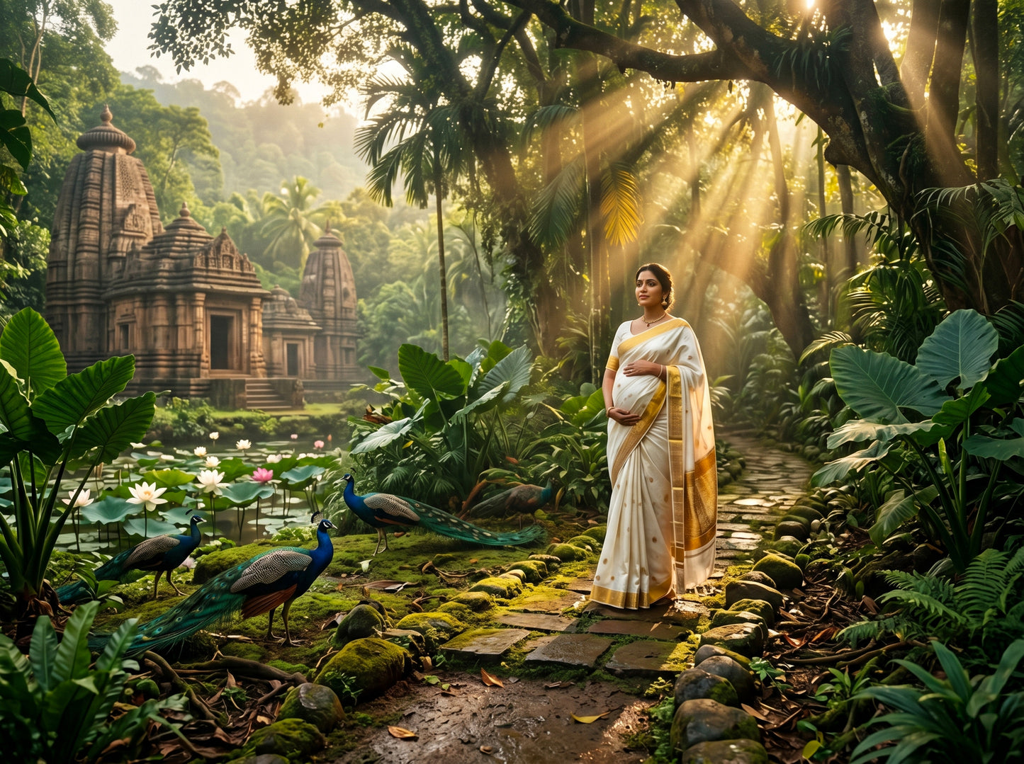 Green Jungle Digital Backdrop Set