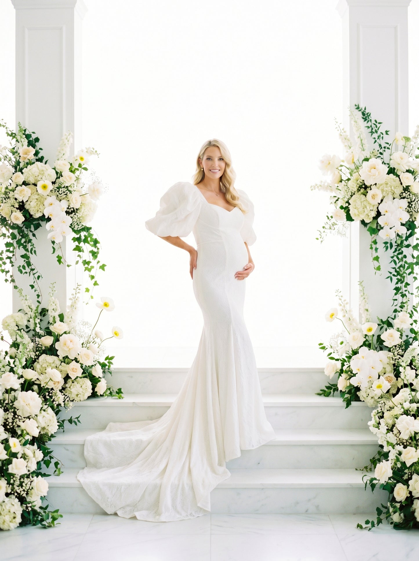 Backlit Stairs Digital Backdrop Set