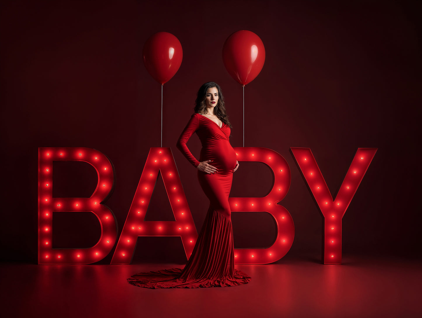 Baby Sign Colors Digital Backdrop Set