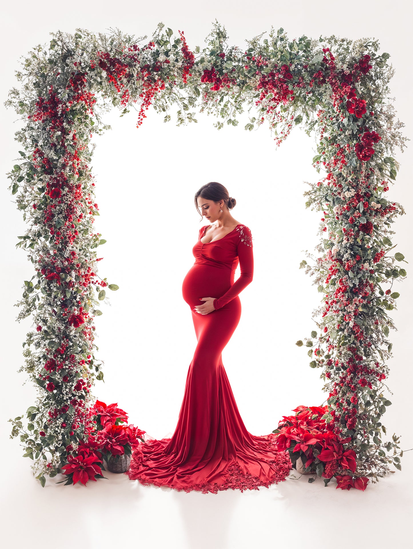 Backlit Christmas Digital Backdrop Set