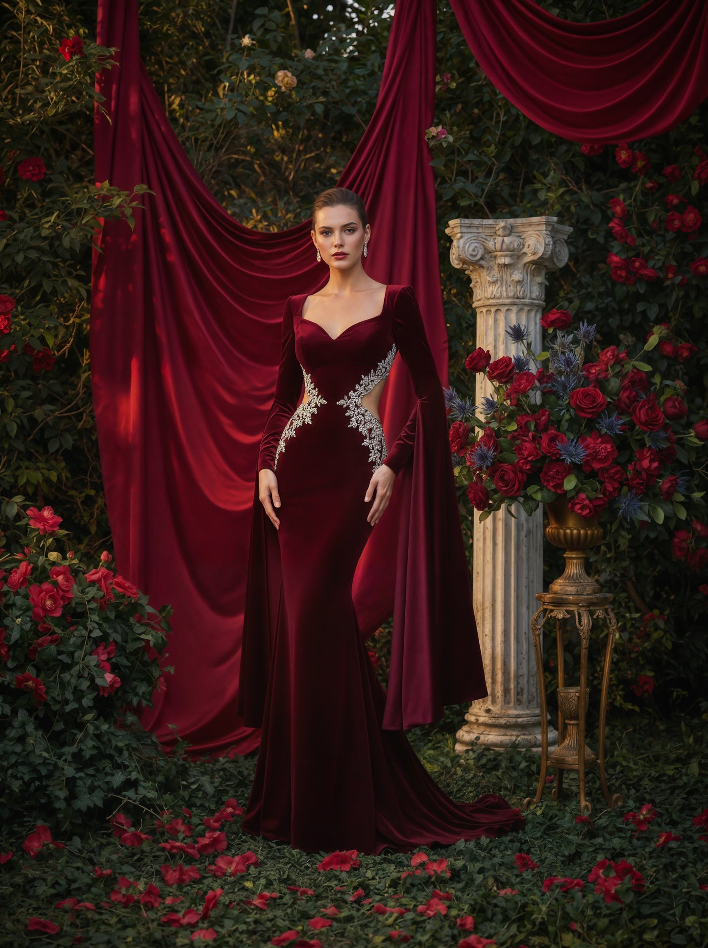 Glam Drapes Digital Backdrop Set