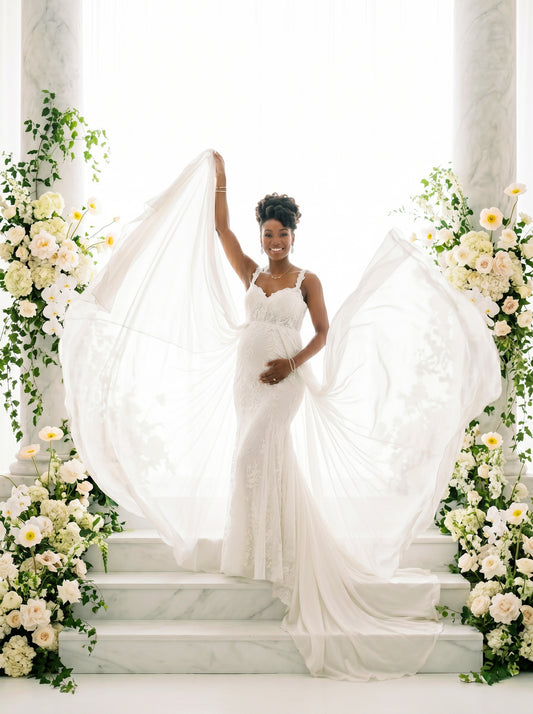 Backlit Stairs Digital Backdrop Set