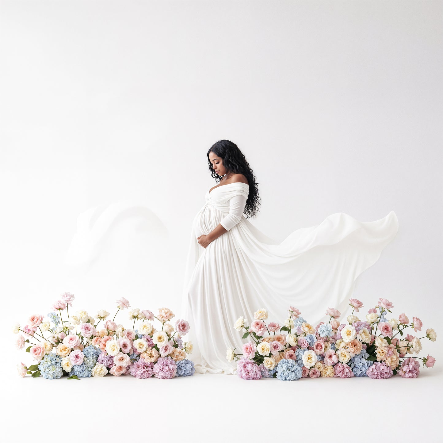 Floor Florals Digital Backdrop Set