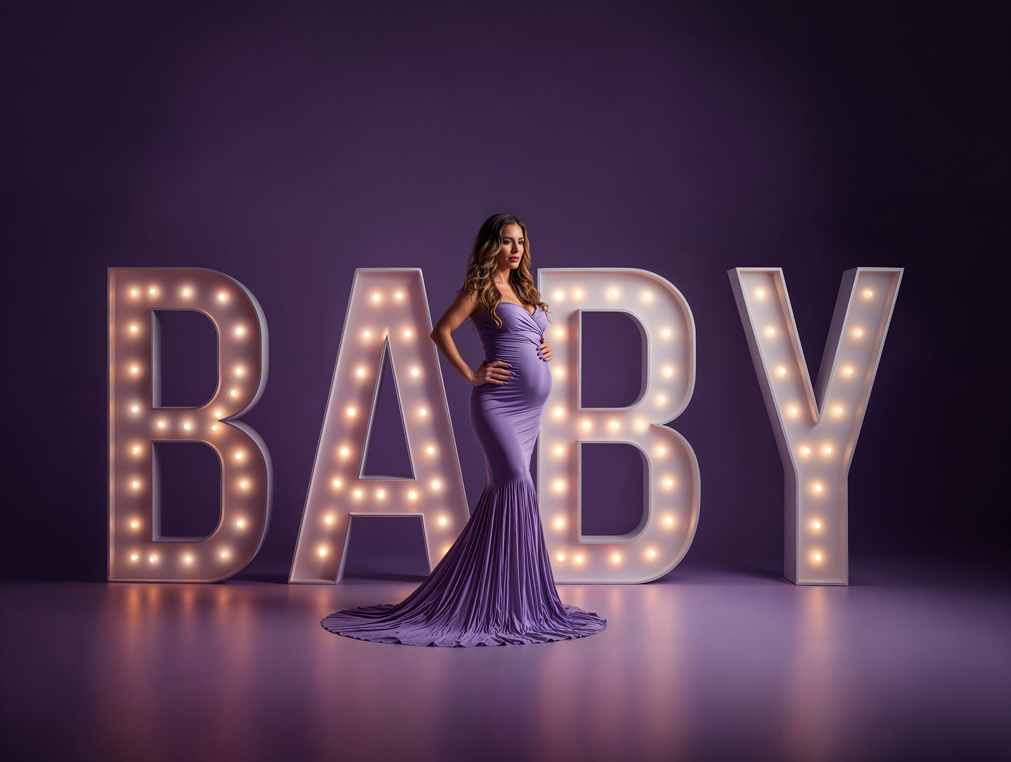 Baby Sign Colors Digital Backdrop Set