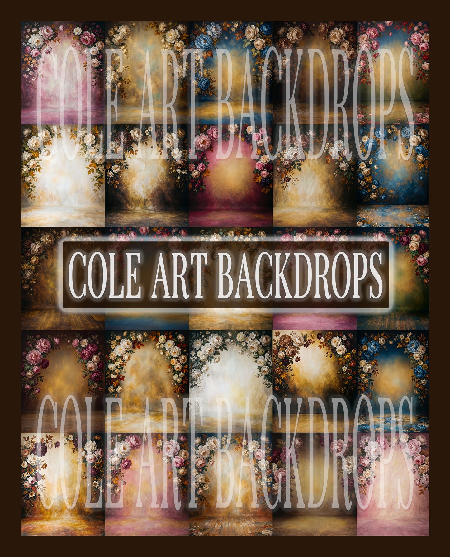 Fine Art Florals Digital Backdrop Set