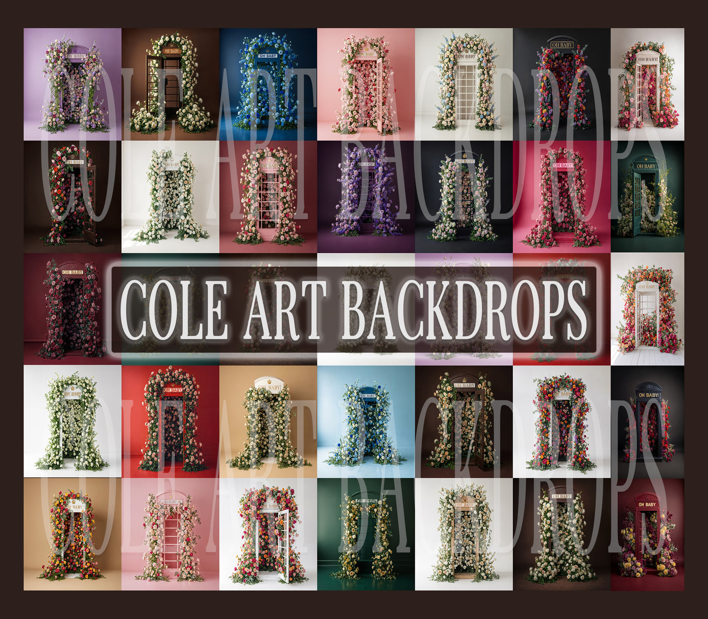 Baby Phone Digital Backdrop Set