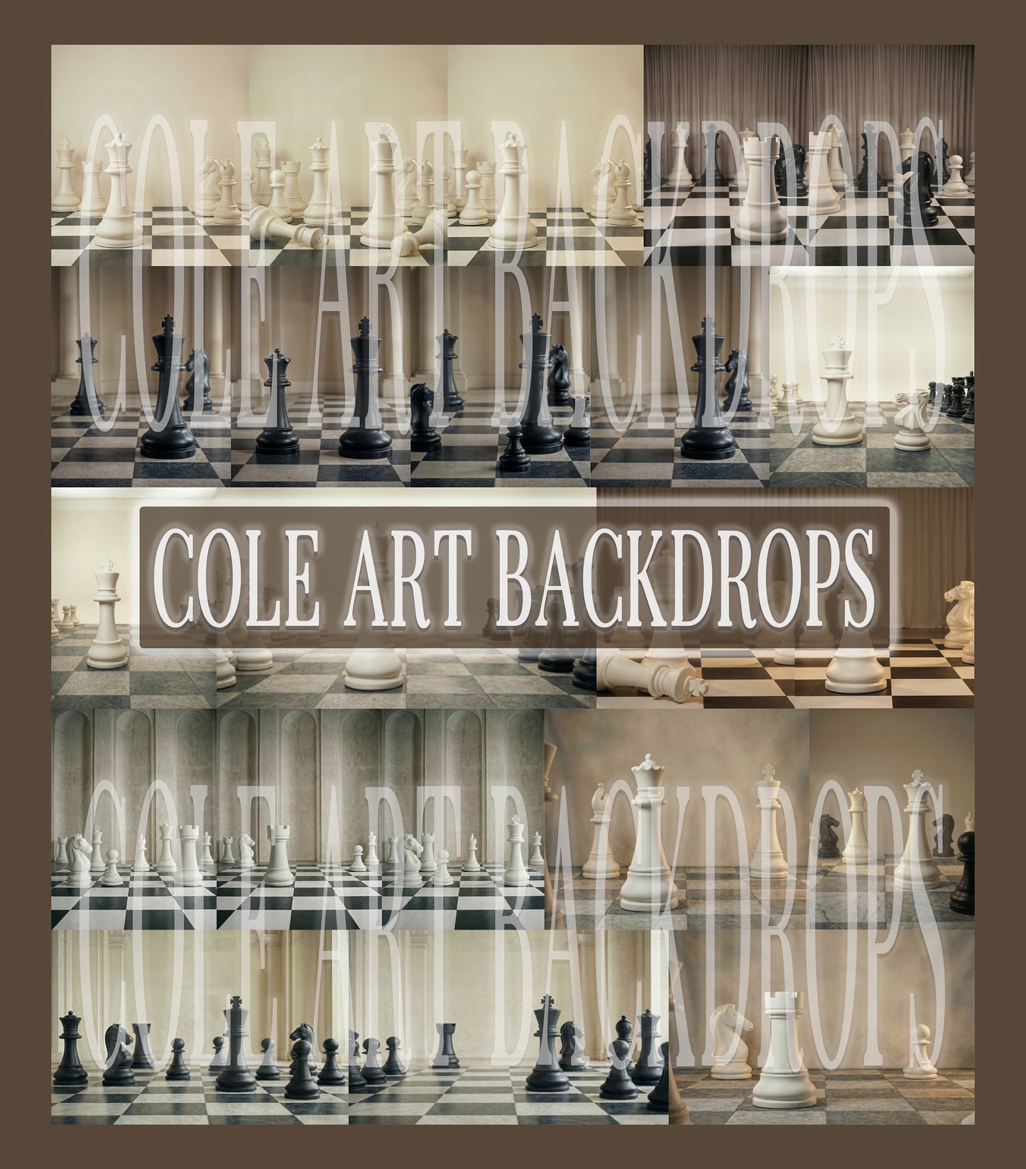 Chess Move Digital Backdrop Set