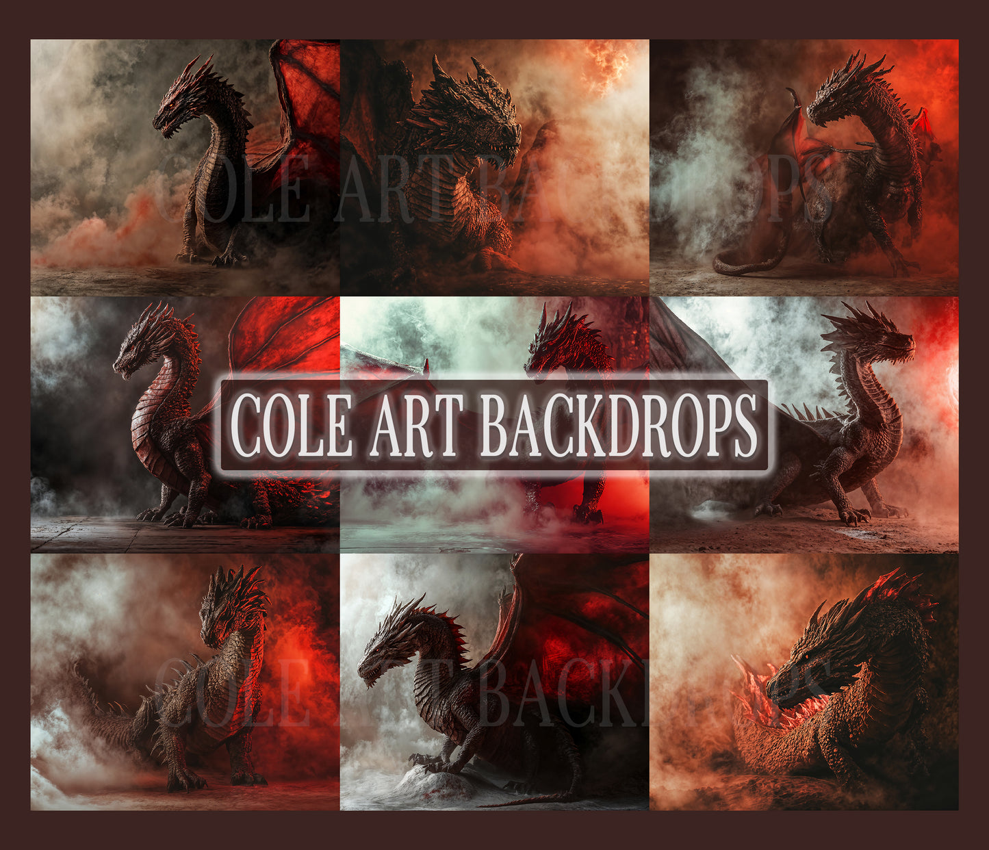 Mother Dragons Digital Backdrop Set