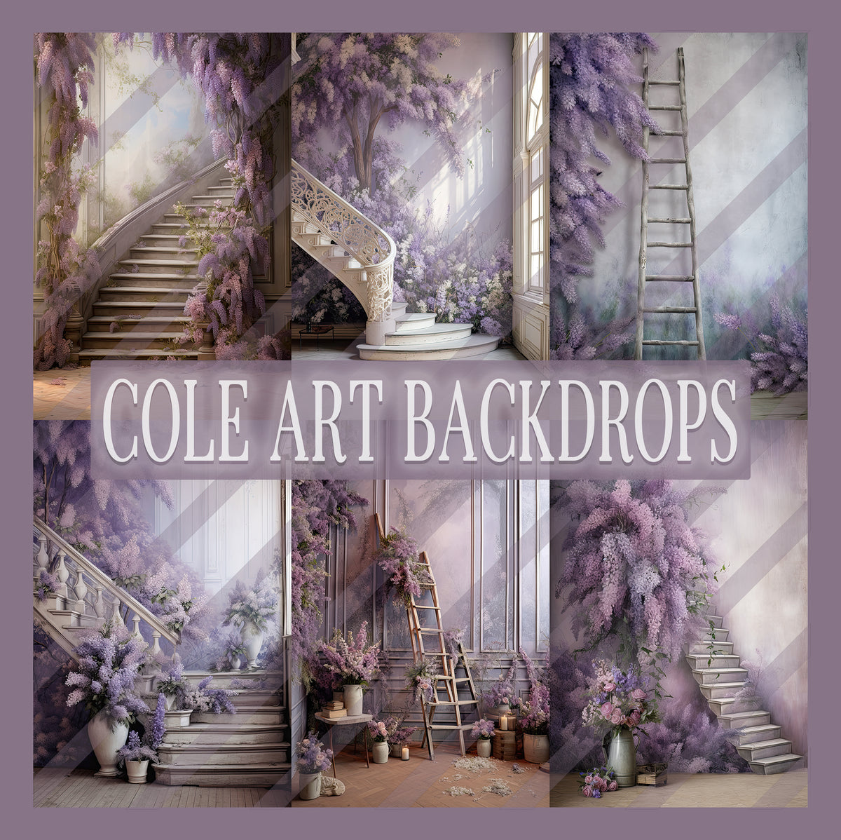 Backdrop Risda Lavender Fine Art Set Digital Backdrops, Maternity Backgrounds, Studio ...