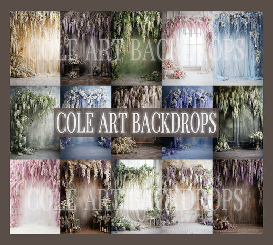 Wisteria Heaven Digital Backdrop Set