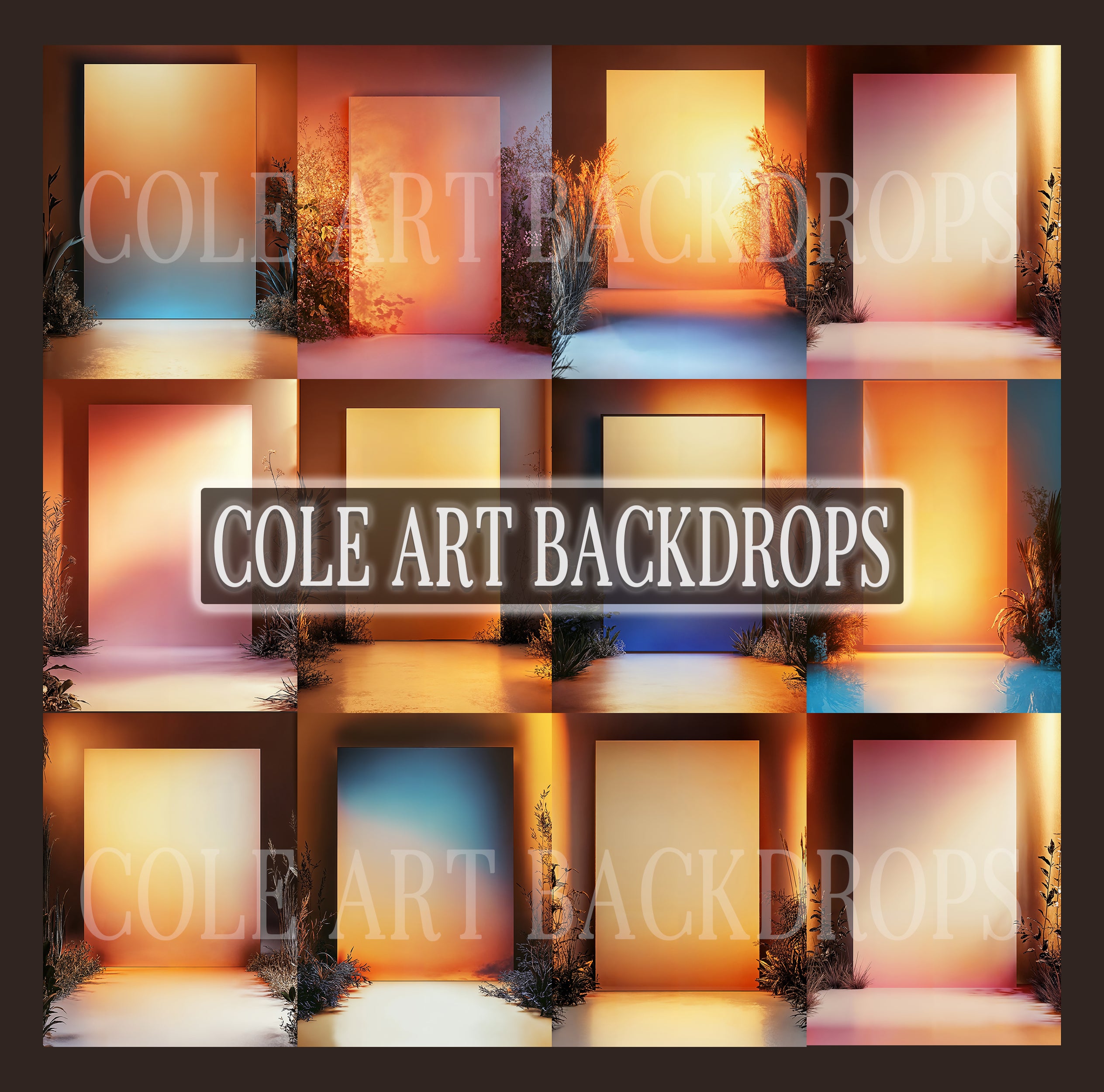 Panel Glow Digital Backdrop Set – Cole Art Backdrops