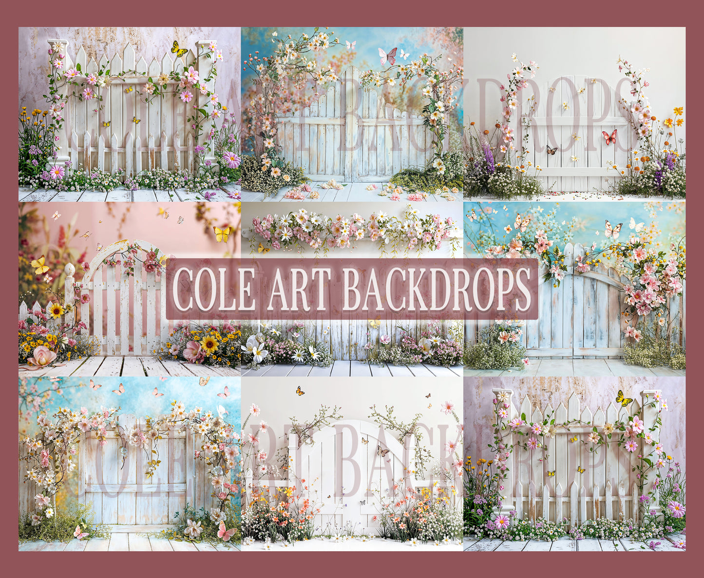 White Gates Digital Backdrop Set