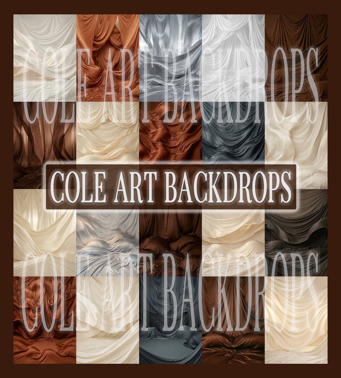 Flowing Vibes Neutrals Digital Backdrop Set