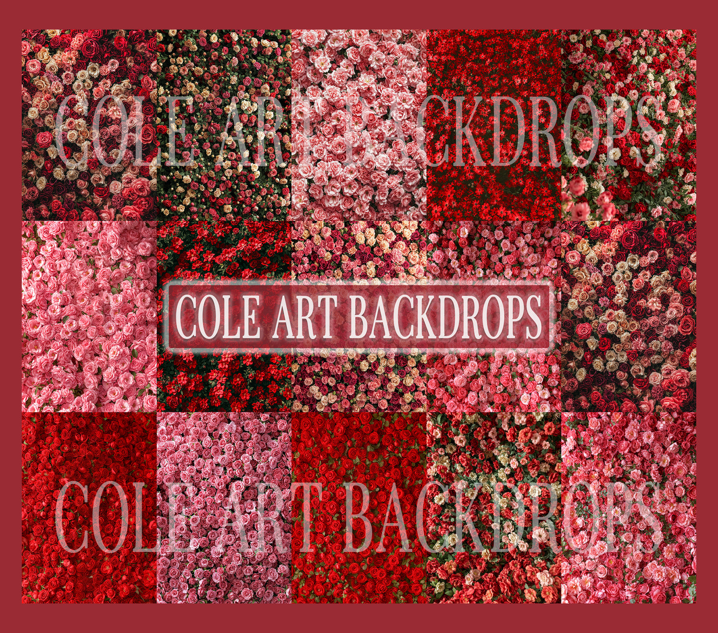 American Beauty Digital Backdrop Set