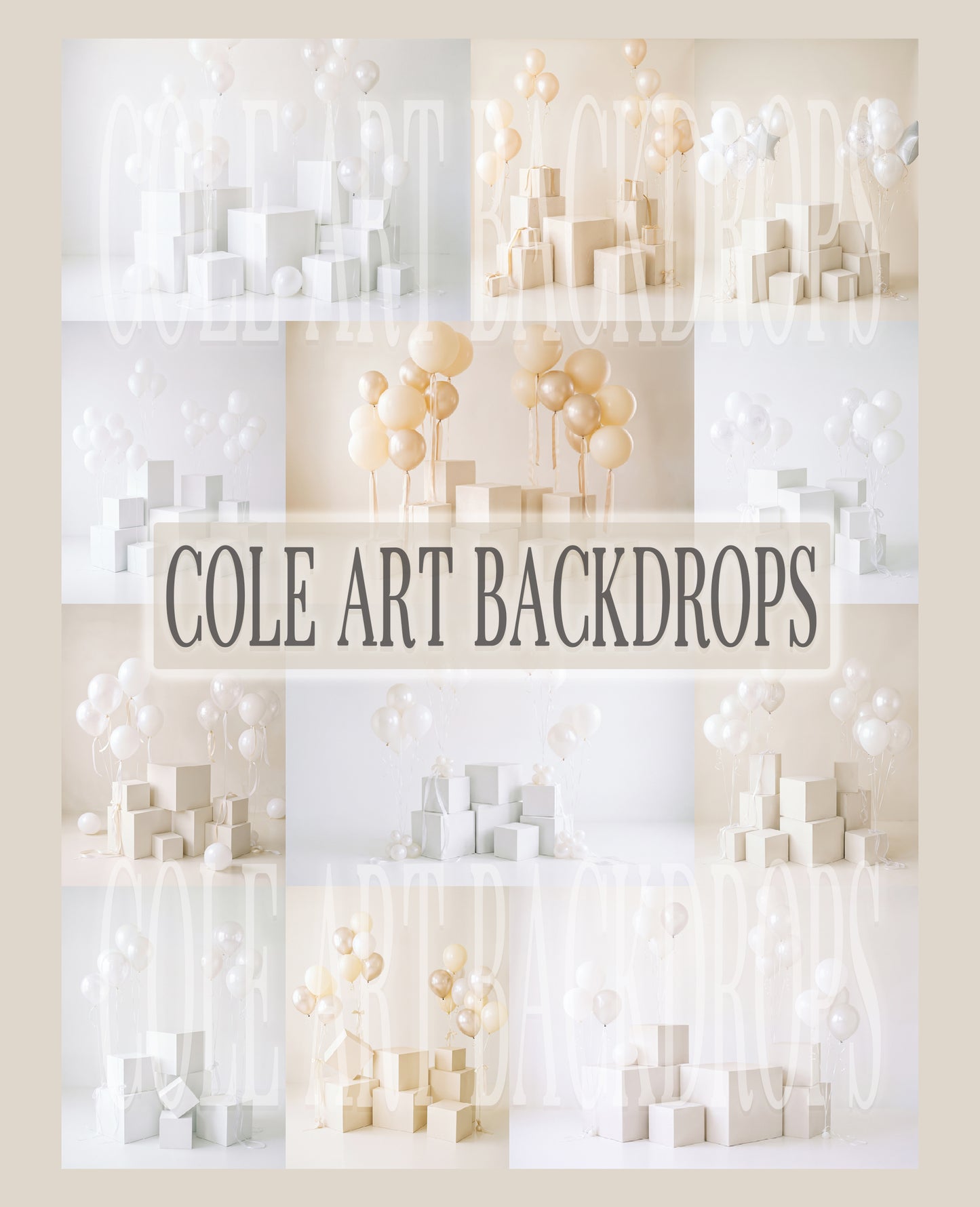 White Cube Digital Backdrop Set