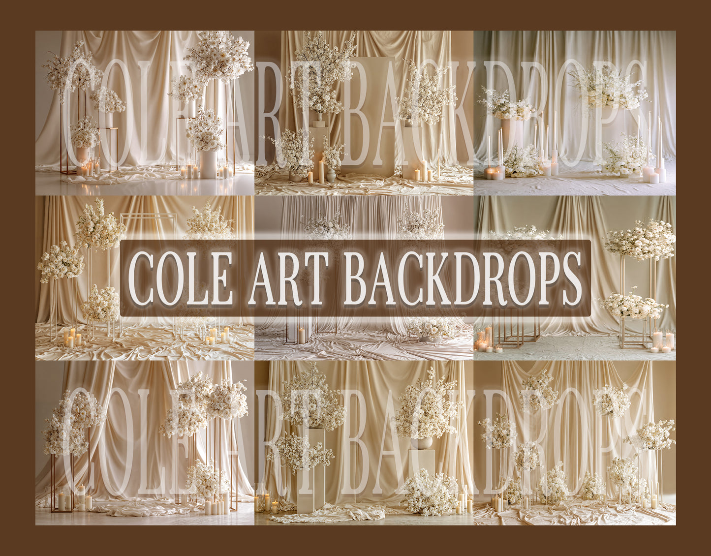 Jade Rose Digital Backdrop Set