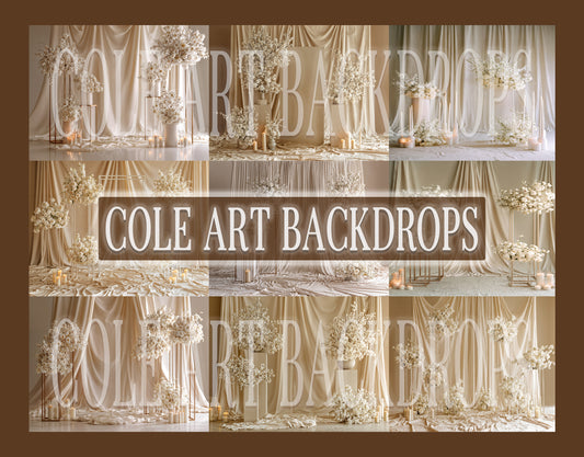 Jade Rose Digital Backdrop Set