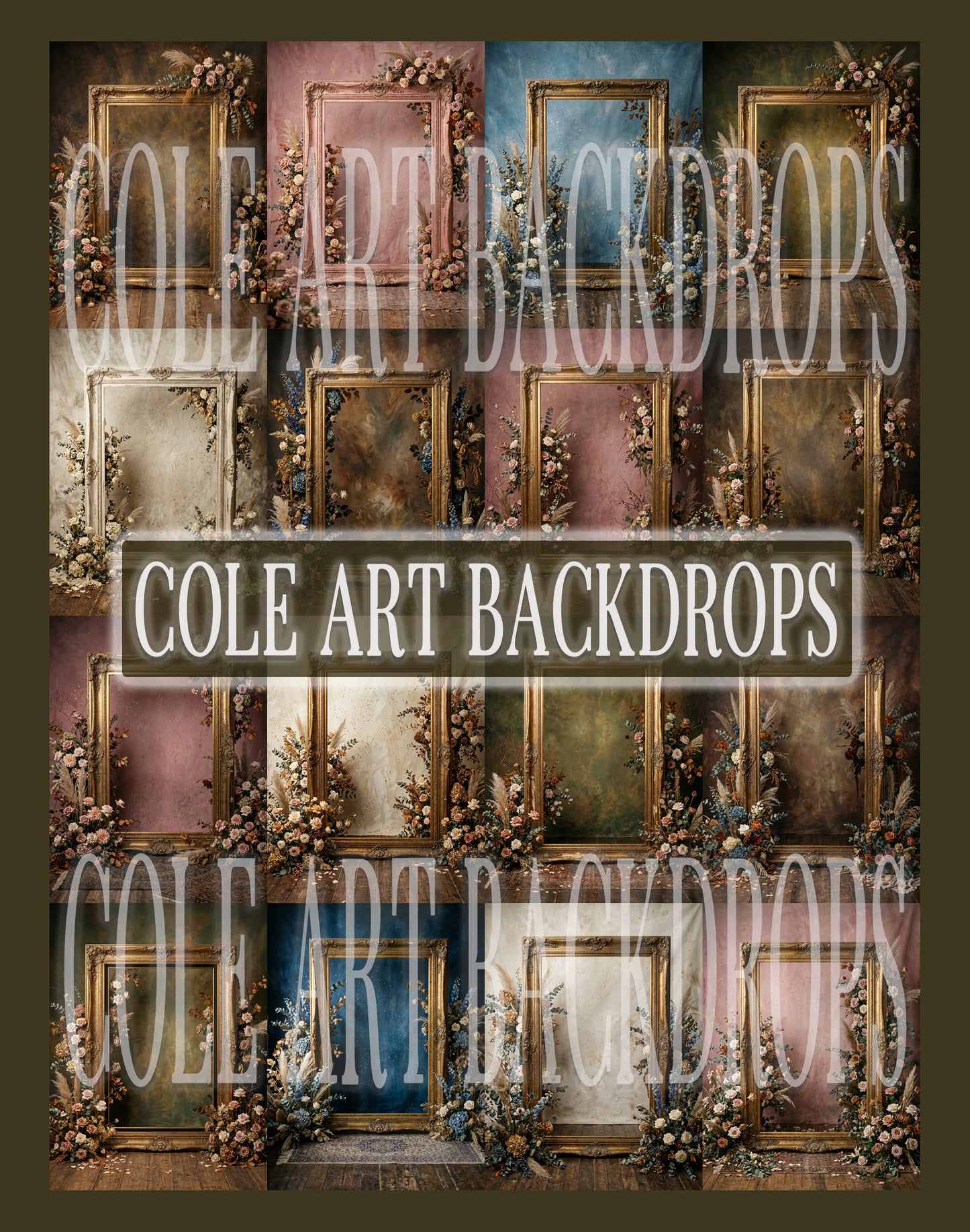 Autumn Frames Digital Backdrop Set
