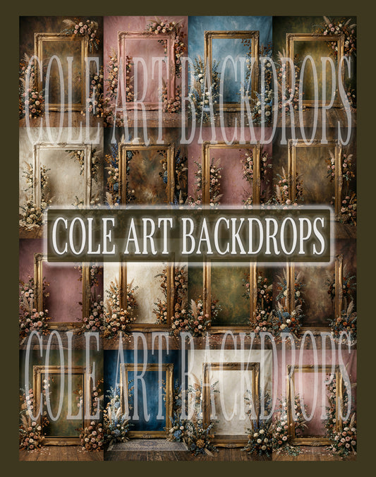 Autumn Frames Digital Backdrop Set