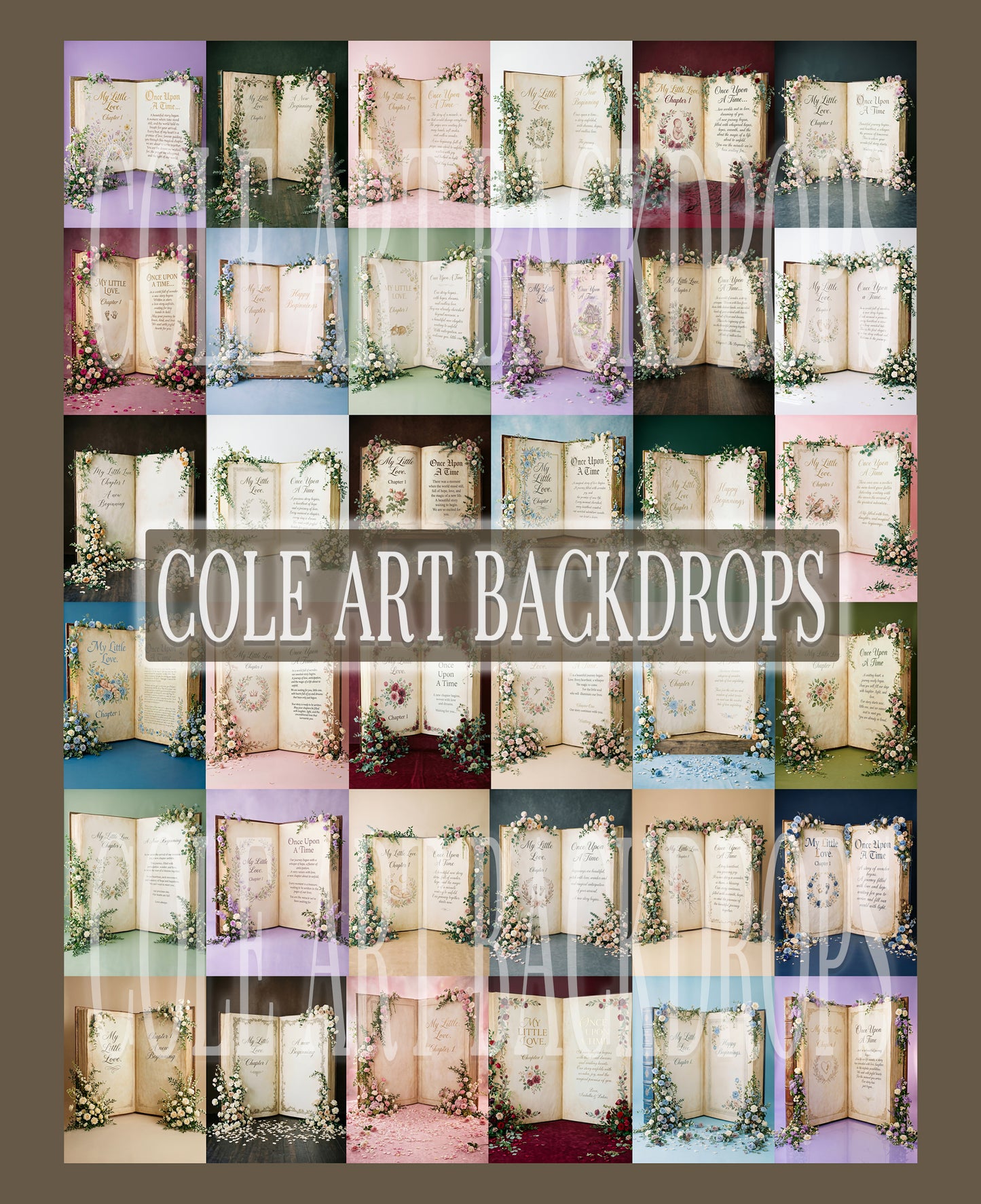 Book Love Digital Backdrop Set