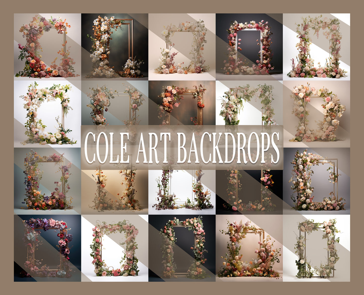 Frame Me Neutrals Set Digital Backdrops, Maternity Backdrop Overlays, Studio Backdrop Overlays, Fine Art Textures, Photoshop Overlays