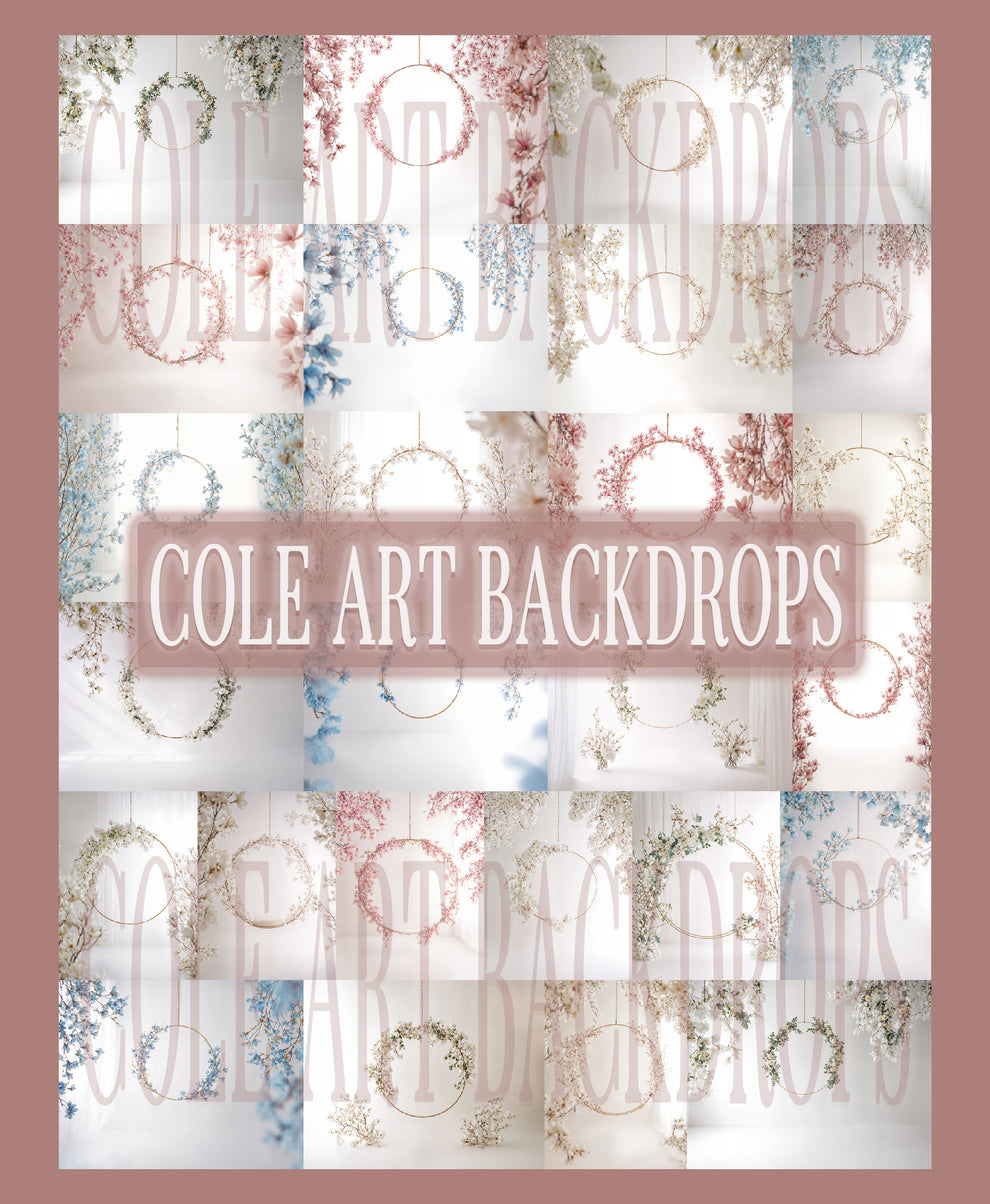 White Rings Digital Backdrop Set – Cole Art Backdrops