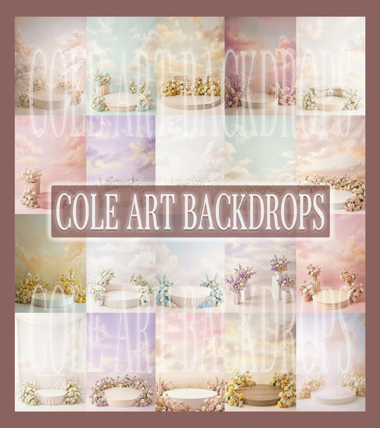 Pastel Bella Digital Backdrop Set