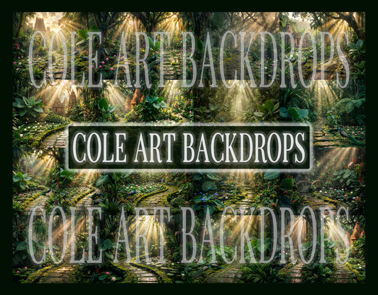 Green Jungle Digital Backdrop Set