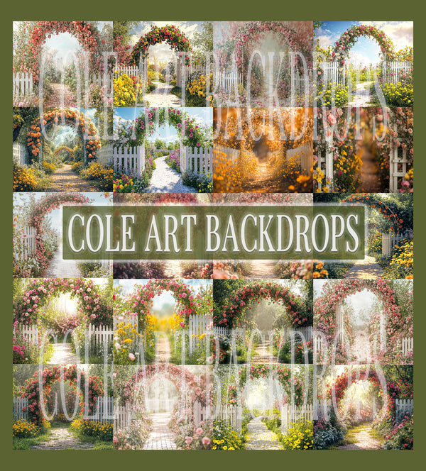 Annabelle Floral Digital Backdrop, Kid Backdrops Set – Cole Art Backdrops