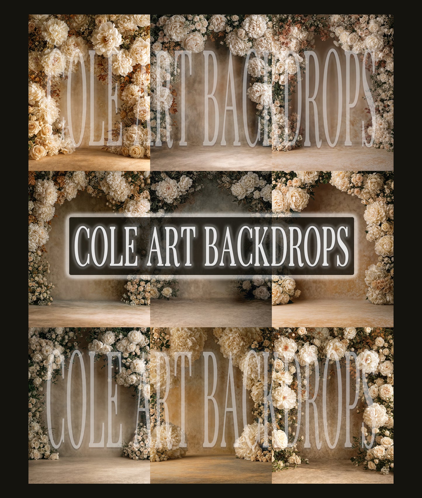 Floral Lane Digital Backdrop Set