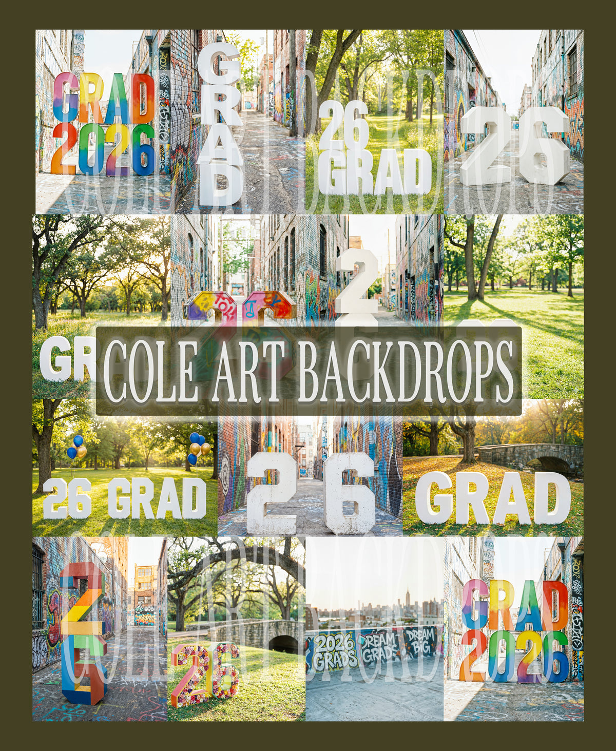 The Graduates 1 Digital Backdrop Set