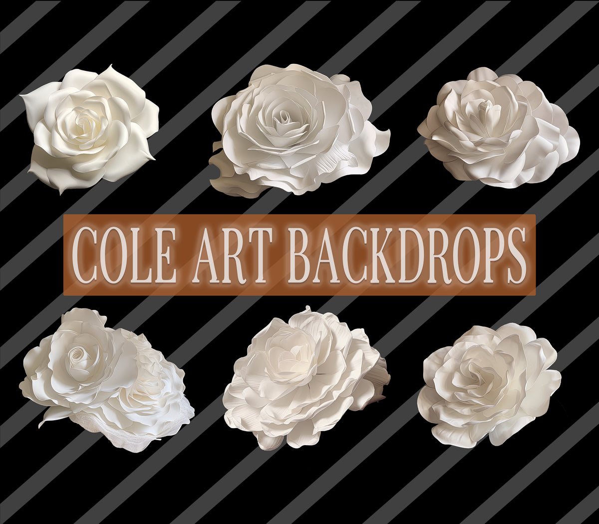 White Roses Overlay White Rose Headpiece Overlays, Maternity Backdrop Overlays, Studio Bac ...