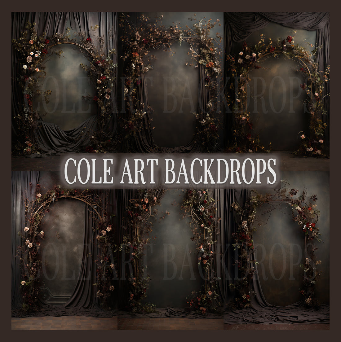Matnav Backdrop Canvas Branches Set Digital Backdrops, Maternity Backgrounds, Studio B ...