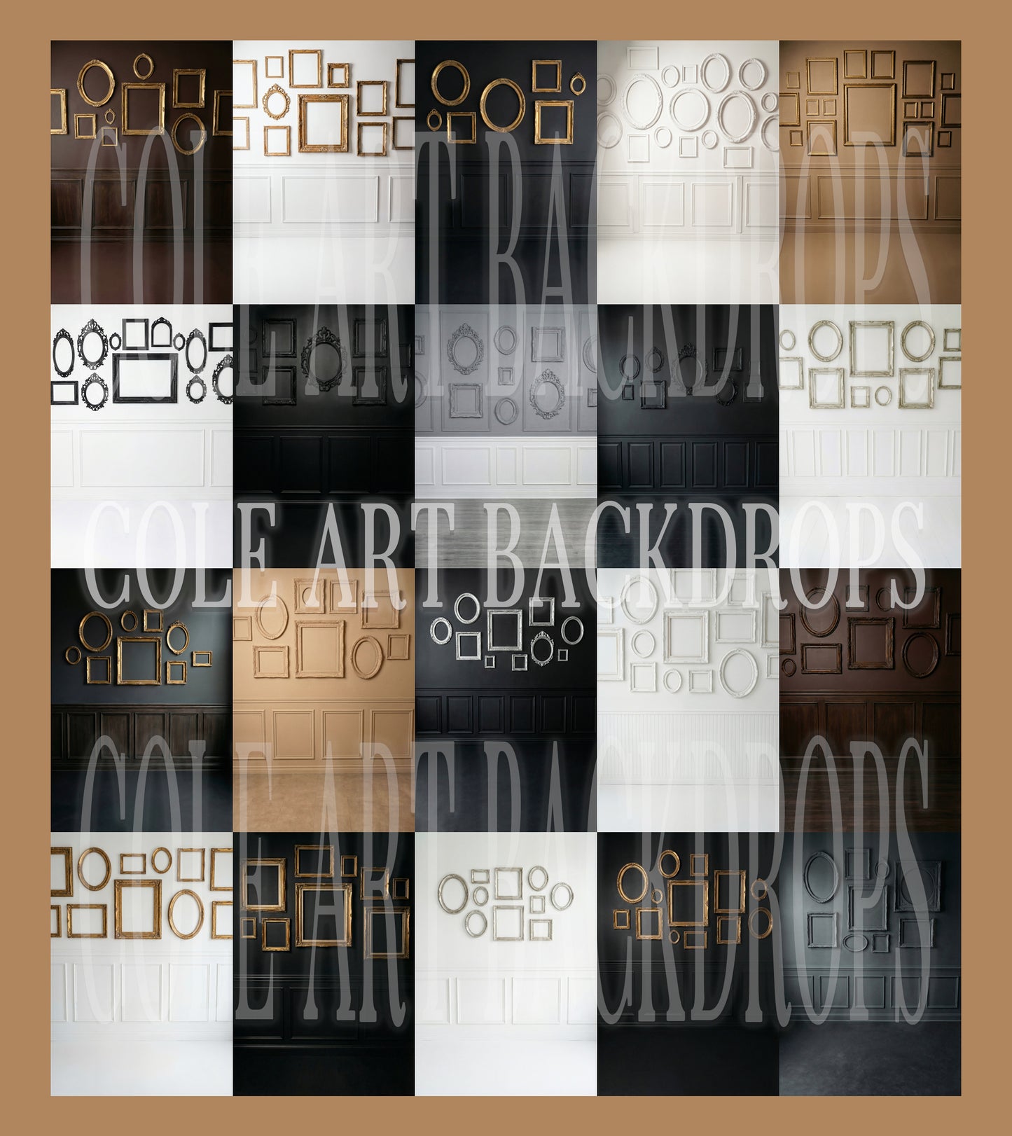 Wall Frames Digital Backdrop Set