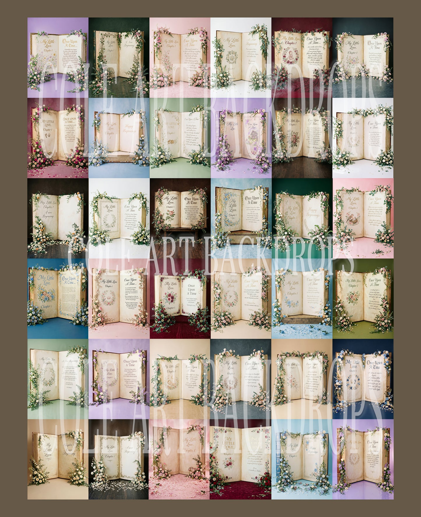 Book Love Digital Backdrop Set