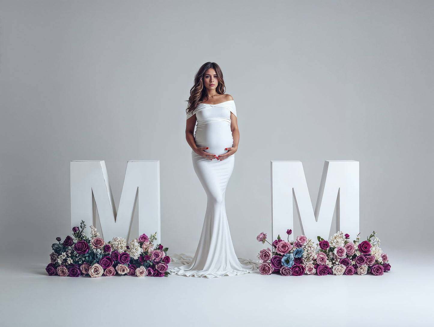 Floral Mom Digital Backdrop Set