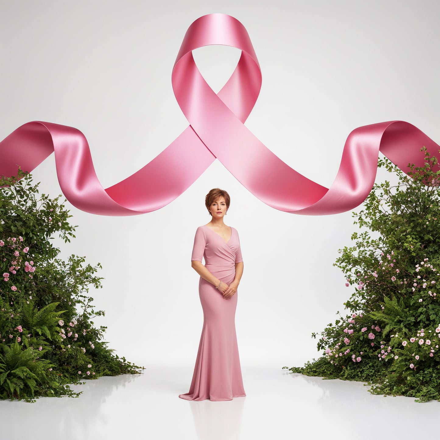 Breast Cancer Awareness Digital Backdrop Set