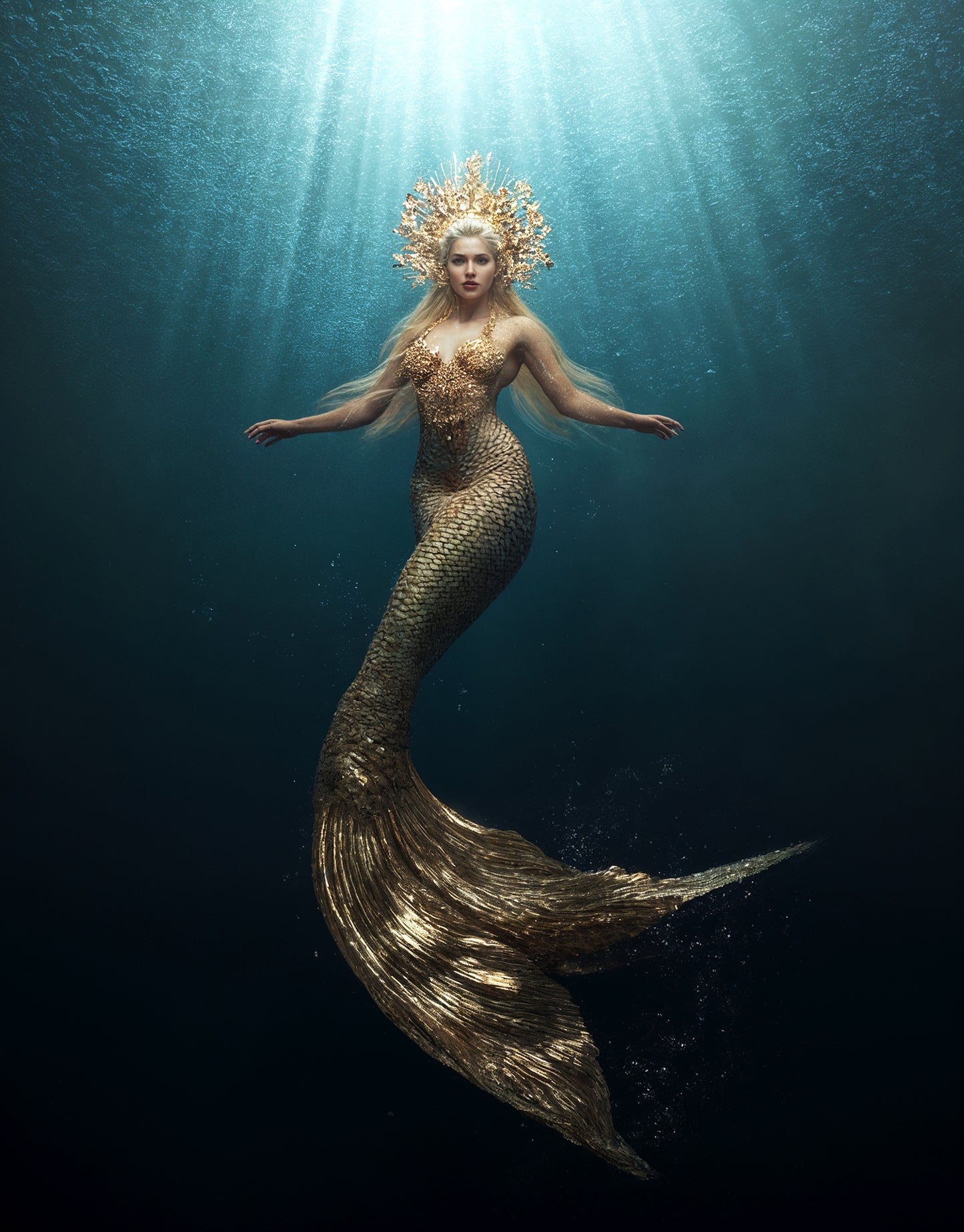 Mermaid Underwater Digital Backdrop Set