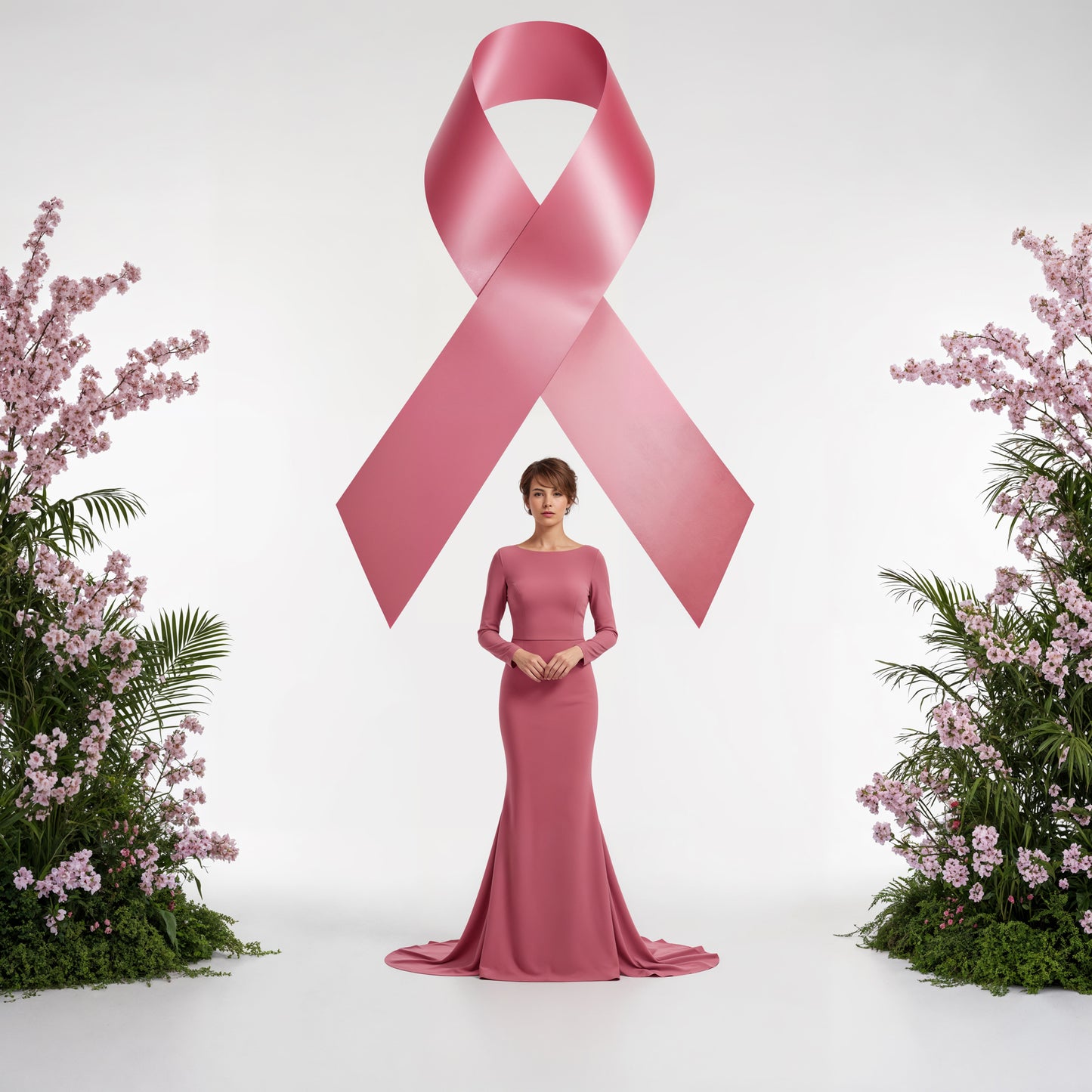 Breast Cancer Awareness Digital Backdrop Set