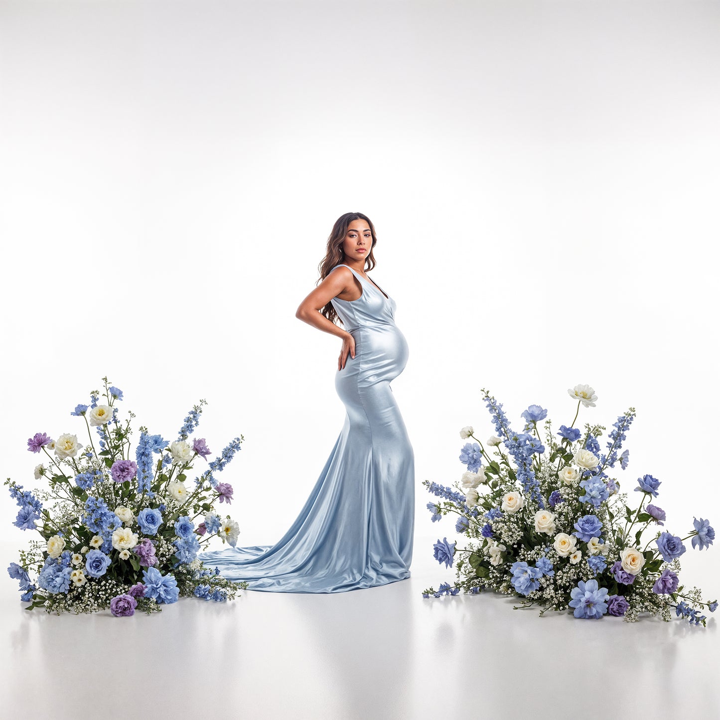 Floor Florals Digital Backdrop Set