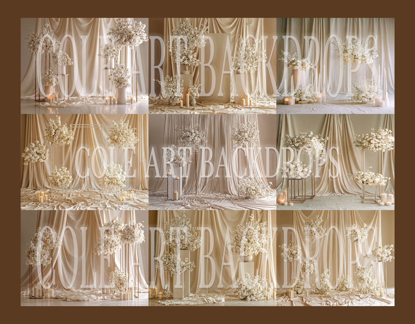 Jade Rose Digital Backdrop Set